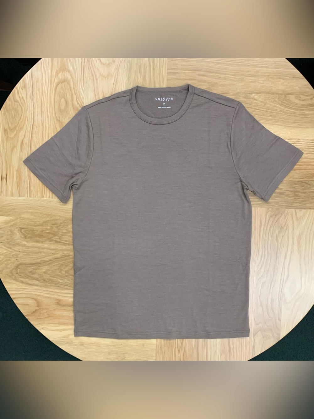 Unbound Merino Wool Brown T shirt